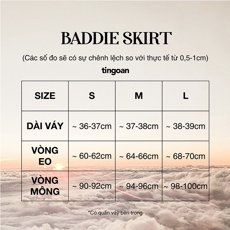 Chân váy tafta chữ A 2 túi trước đen tingoan sài gòn BADDIE SKIRT/BL