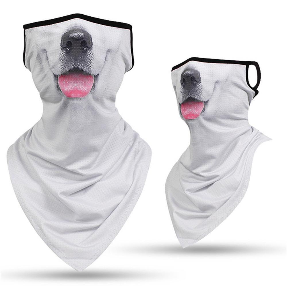 MUVAKO Khăn Choàng Cổ Kiêm Khẩu Trang Che Mặt Và Tai Chống Gió Đa Năng Dùng Khi Đạp Xe