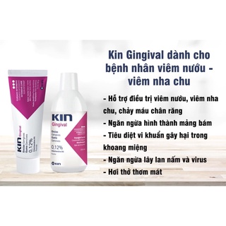 Nước súc miệng Kin gingival ngăn ngừa viêm nướu