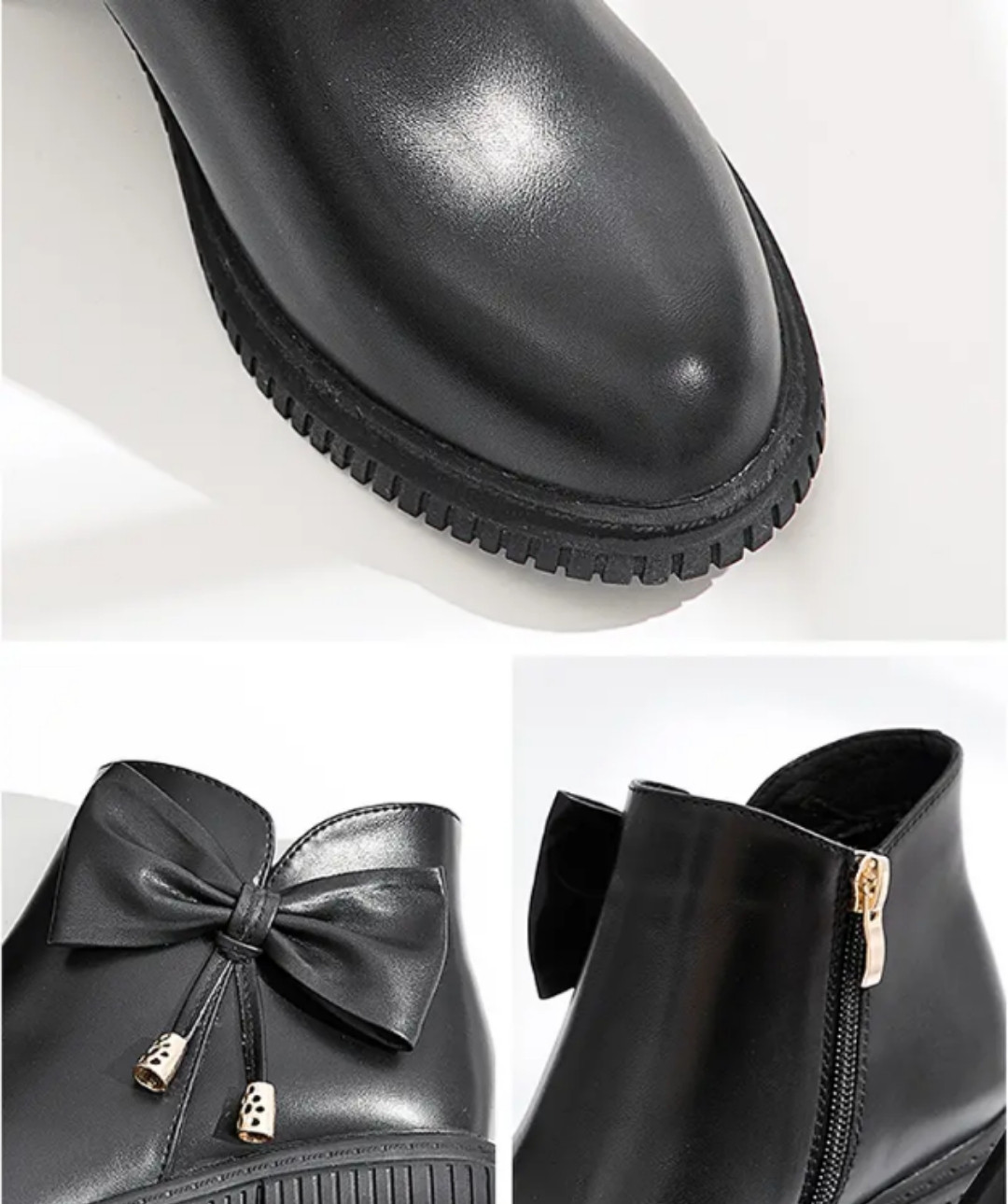 Giày Bốt Ngọt Ngào Phong Cách Cao Gót 5P đính Nơ | BigBuy360 - bigbuy360.vn