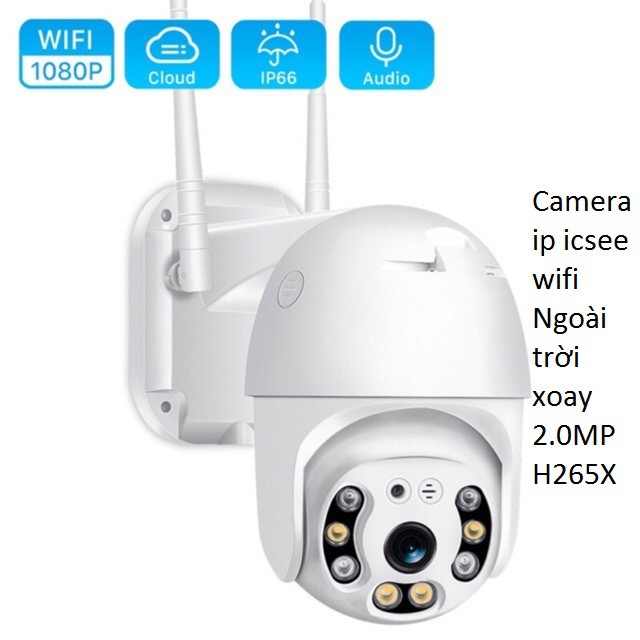 Camera ip wifi Ngoài trời xoay app icsee 2.0MP