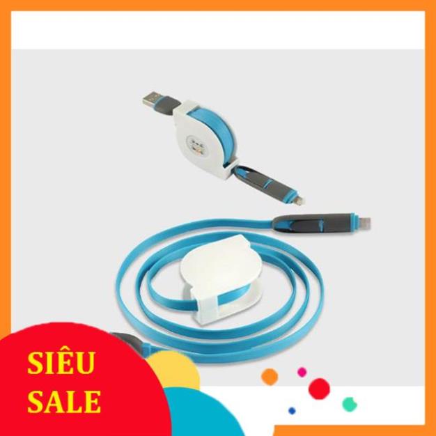 💓Xả Kho💓 Cáp Romoss 2in1 IPhone + Samsung ( DÂY RÚT )