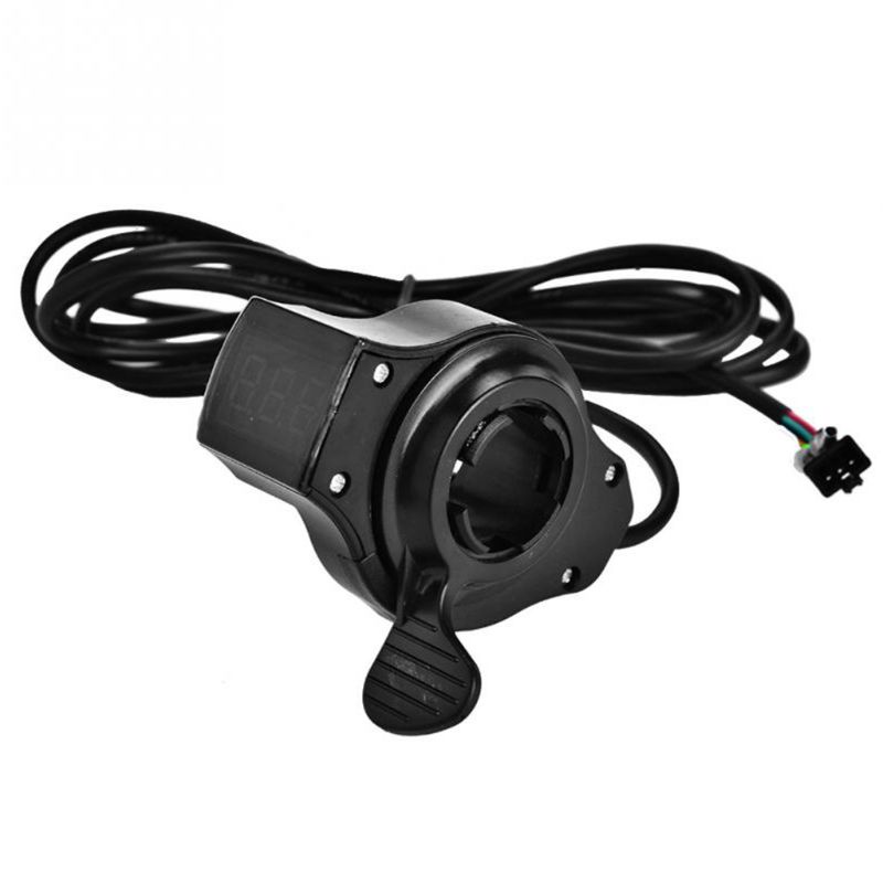 1 Bộ Tay Lái Xe Đạp Điện E-bike Có Màn Hình LCD Màu Đen