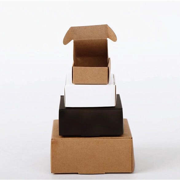 Hộp Giấy Kraft Đựng Bánh Kẹo Làm Thủ Công 5.5-12.5CM