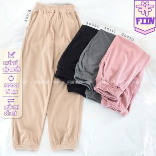 Quần jogger nhung tăm Ulzzang hot hit - Made by Fiin