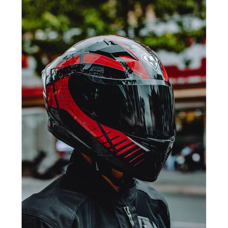 Mũ bảo hiểm Yohe Full.Face 978 Plus bản nâng cấp đuôi gió, mũ Phượt - nón bảo hiểm xe Motor. .