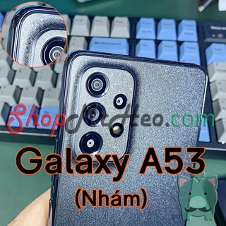 Skin Dán Mặt Sau Lưng Vân 3D Samsung Galaxy A73 5G - Galaxy A53 5G (Carbon, Hình Hộp, Nhám, Vân Da)