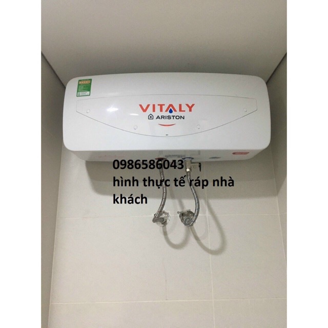 Bình nóng lạnh Ariston Vitaly SLIM 20 Lít, Máy nước nóng Gián tiếp - CHÍNH HÃNG