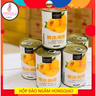 Thùng 6 hộp đào ngâm Hongqiao 425gr/ hộp