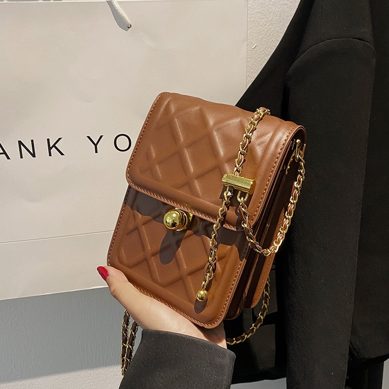 Túi Đeo Chéo Đựng Điện Thoại Dạng Vuông Nhỏ Dễ Phối Đồ Thời Trang Cho Nữ