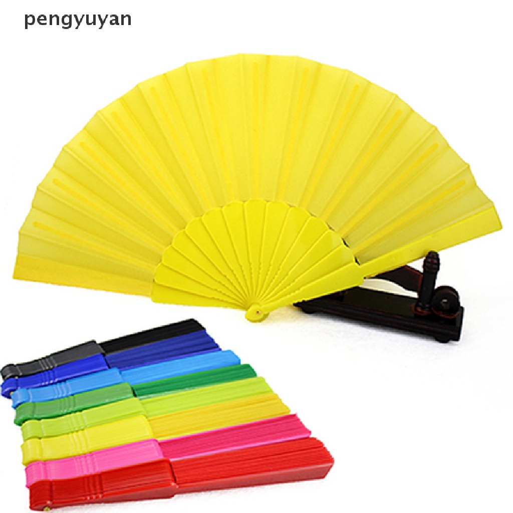 [pengyuyan] Quạt Vải Gấp Cầm Tay Có Thể Dùng Cho Tiệc Cưới Ngoài Trời [Mới]