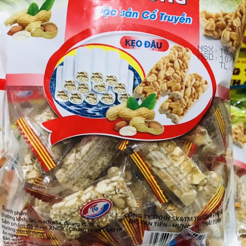Kẹo Lạc/ Kẹo Dồi VừngTrường Thuận 340g Đặc Sản Thái Bình