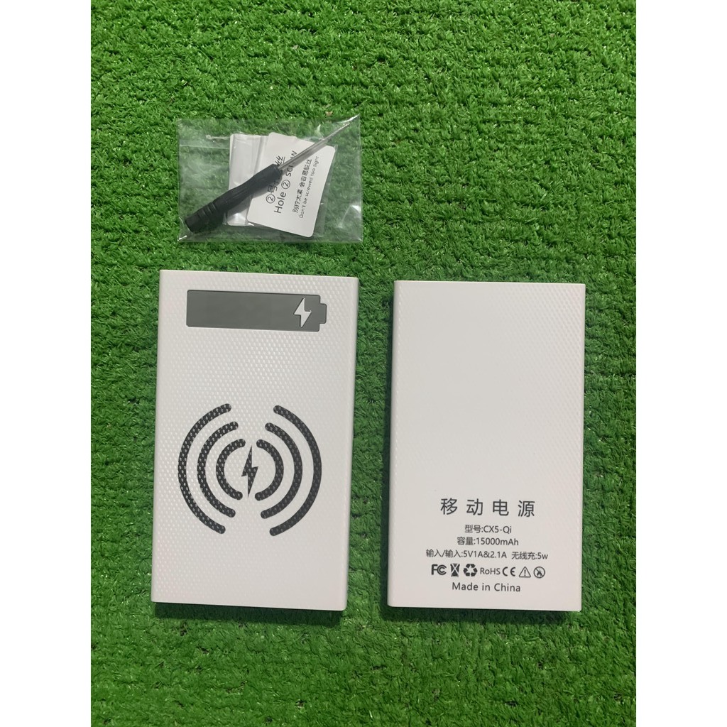 Box sạc dự phòng không dây 5W 18650 Model CX5-Qi(CHƯA CÓ PIN)(Có thể tháo lắp để thay pin dể dàng)