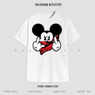 Áo thun Nam Nữ unisex Chuột Mickey fu
