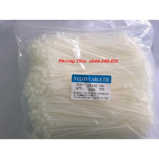 Dây rút nhựa 1000 cái size 3*150mm