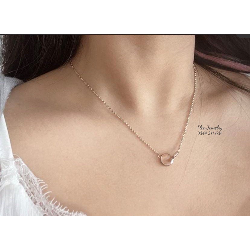 Dây chuyền bạc nữ TLEE mẫu hình khối tròn lồng ghép cá tính TleeJewelry D0205