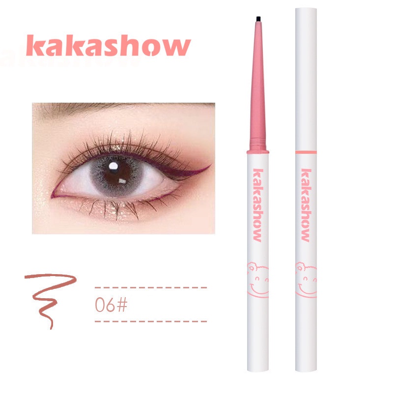 Bút chì kẻ mắt KAKASHOW đầu mảnh 1.5mm chống thấm nước lâu trôi 0.6g