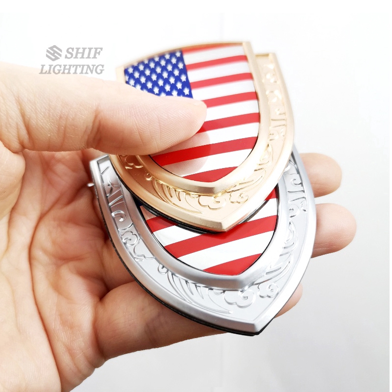 Miếng Dán Trang Trí Hình Lá Cờ Usa