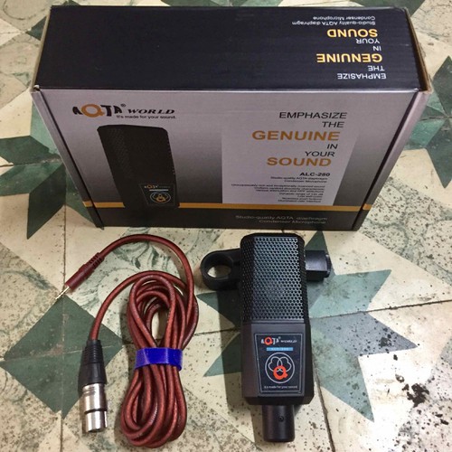 Micro Hát thu Âm Livestream ALC-280 Phù Hợp Tất Cả Dòng Sound Card-Bảo hành 1 năm