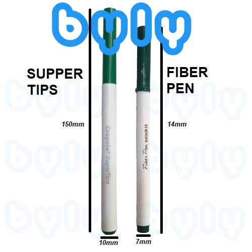 Bút lông màu Fiber Pen Colokit - Marker Baoke - Crayola Super Tips tô màu viết vẽ thư pháp ngòi brush nét thanh nét đậm