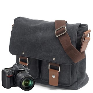 Túi máy ảnh vải canvas Muchuan phù hợp để máy ảnh microless hoặc bộ máy ảnh DSLR gọn