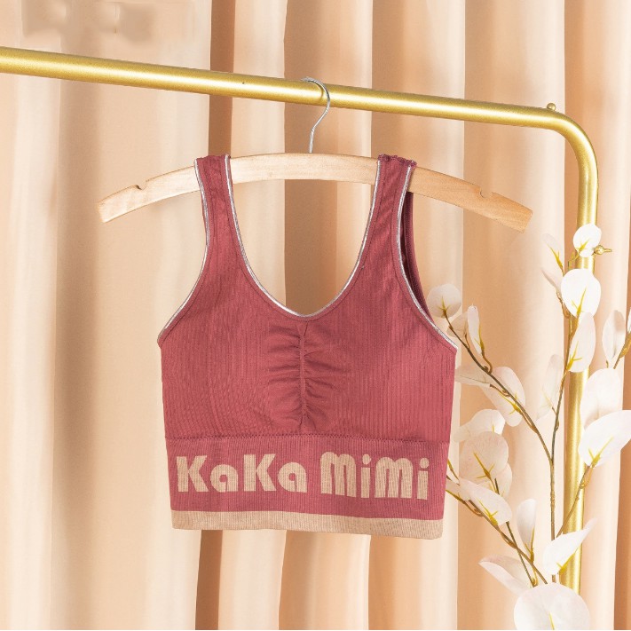 Áo bra tập gym, áo ngực thể thao 2 dây Kaka Mimi có mút nâng đẩy ngực chất vải co dãn thoải mái