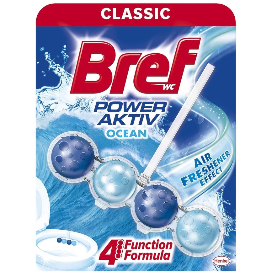 Viên Khử Mùi Toilet Bref Ocean 50g - Nhập Khẩu Đức ( Hương Biển/ Hương Chanh)