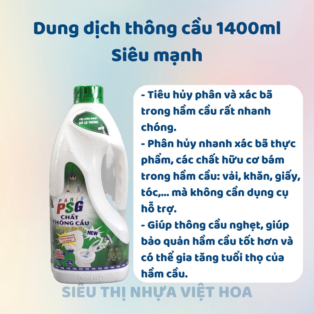 Thông cầu thông cống thái siêu mạnh PSG, dung dịch và bột