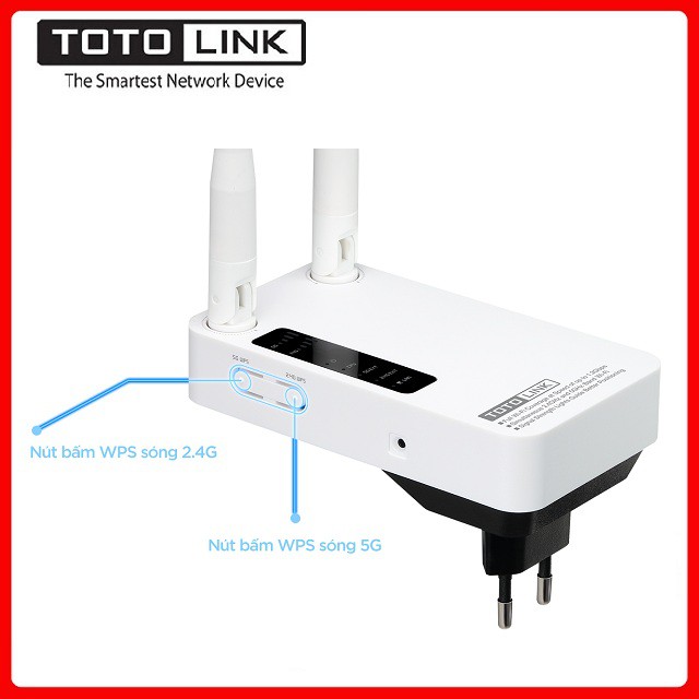 Kích Sóng Wifi Totolink EX1200M Băng Tần Kép Chuẩn AC1200 - Hàng Chính Hãng Bảo Hành 24 Tháng