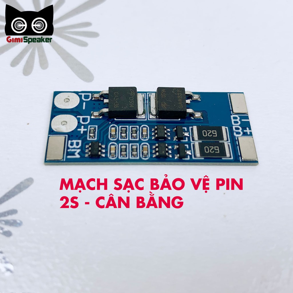 Mạch sạc 2S 18650 7.4V 13A - Mạch sạc pin nối tiếp 2 cell pin 18650 - Giới hạn dòng 20A