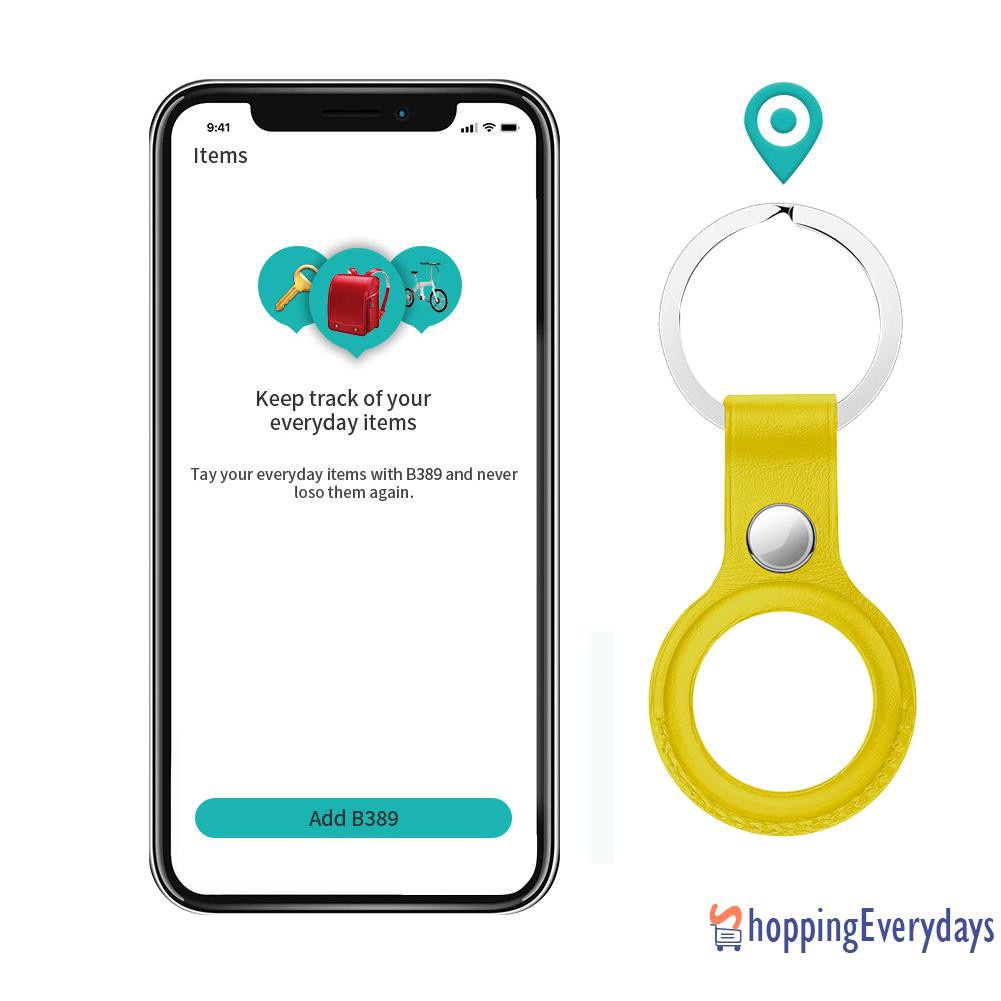 Bao Da Pu Bảo Vệ Chìa Khóa Cho Apple Airtags Tracker