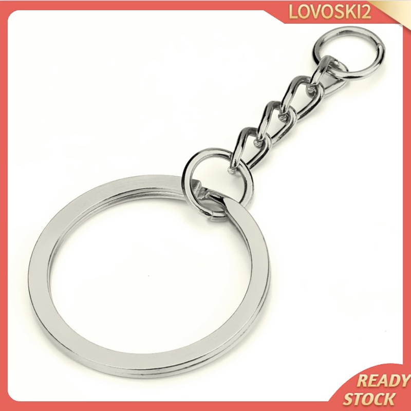 Set 30 Vòng Kim Loại 28mm Tự Làm Móc Khóa Tiện Dụng