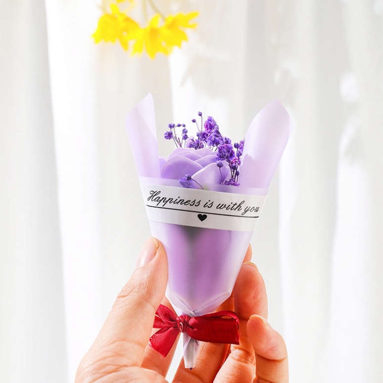 Đồ trang trí bánh sinh nhật  Bó hoa hồng mini trang trí bánh