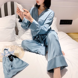 [ Order-có ảnh thật] Bộ đồ ngủ pyjama mặc nhà chất lụa tằm cao cấp