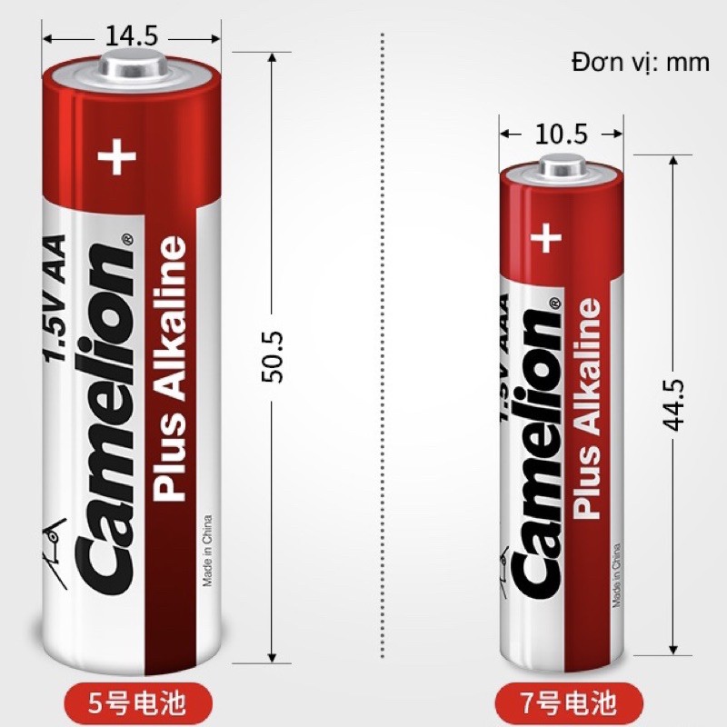 [CHÍNH HÃNG] Vỉ 2 Viên Pin AA, AAA Plus Alkaline/ Super Heavy Duty CAMELION 1.5V