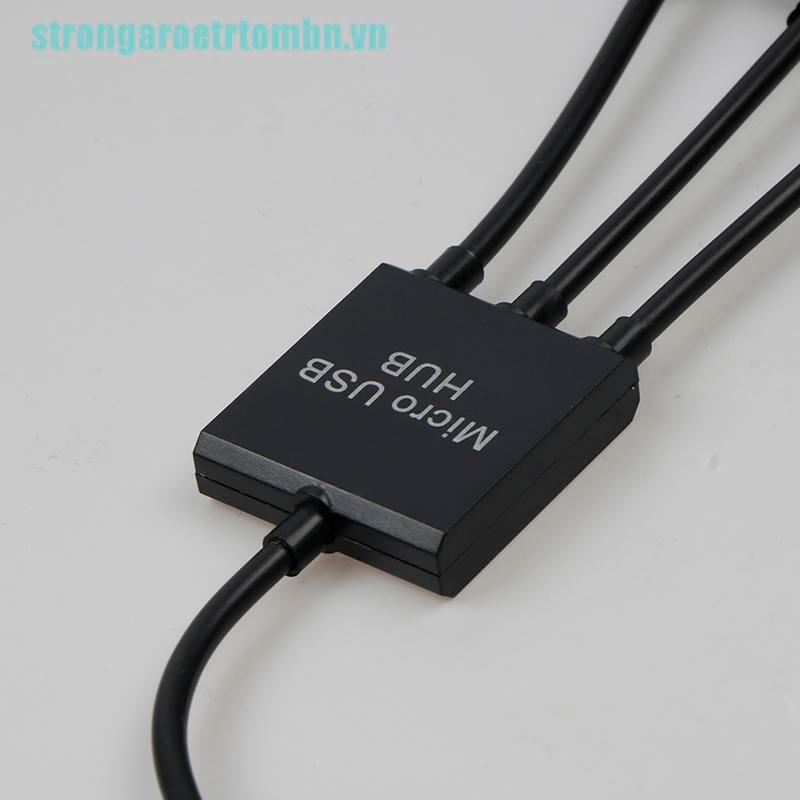 Cáp Otg 3 Trong 1 Cổng Micro Usb