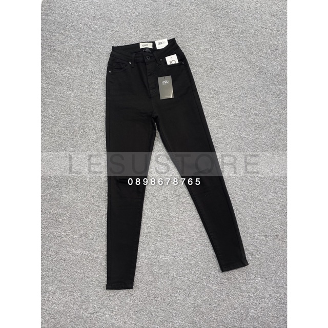 ẢNH TỰ CHỤP Quần Skinny jeans xẻ 2 gối lưng cao