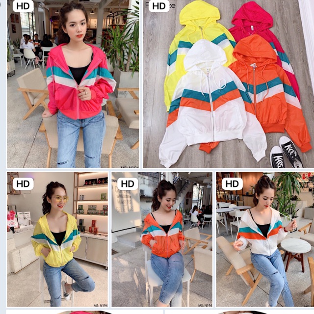 Áo khoác dù cầu vồng hot trend---ảnh thật tấm cuối | BigBuy360 - bigbuy360.vn