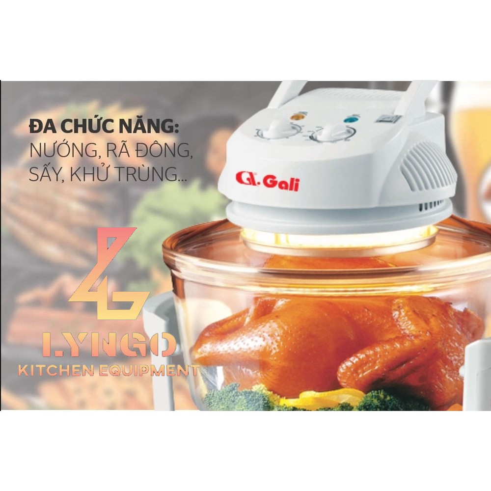 Lò nướng thủy tinh GALI GL-1117A / Chất lượng hàng hóa nhập khẩu (Tem hợp quy CR) / BẢO HÀNH 12TH CHÍNH HÃNG