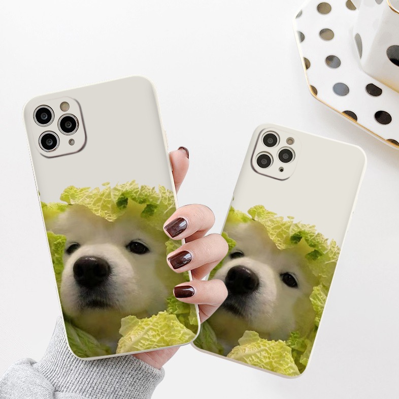 Ốp Điện Thoại iphone mềm Họa Tiết Động Vật Dễ Thương hình cún BVC Dành Cho iPhone 14 13 12 11 Pro MAX XS XR X 7 8 Plus
