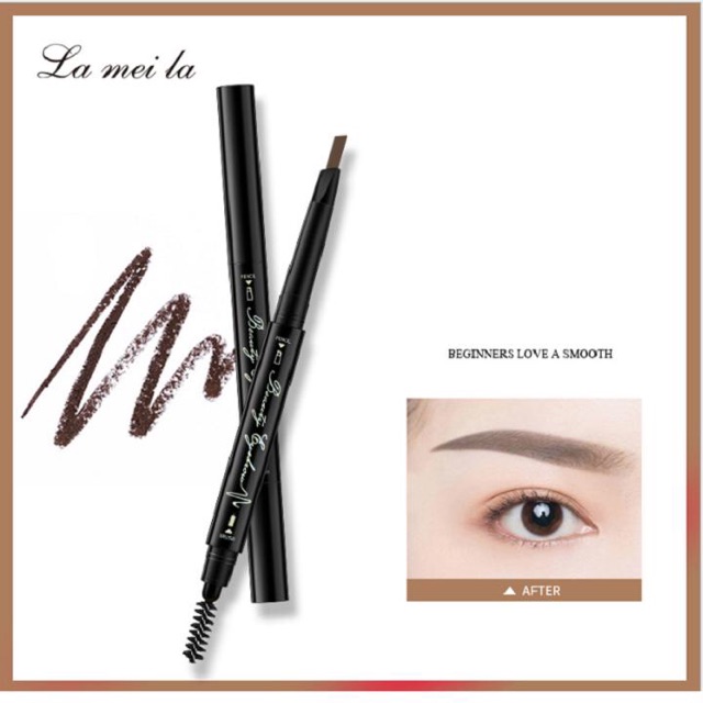 Bút Chì Kẻ Mày Lameila Double Eyebrow Pencil