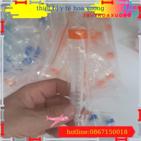 Com Bo 20 Ống Falcon 15ml - Ống Ly Tâm 15ml nắp Vặn, Đáy Nhọn Tiệt Trùng Từng Cái