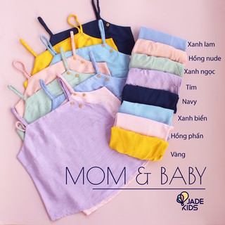 Bộ 2 dây nữ JADEMOM - Bô 2 dây thời trang vải đũi tằm mát lạnh full màu form rộng