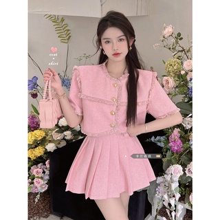 Set trang phục tweed tiểu thư cao cấp