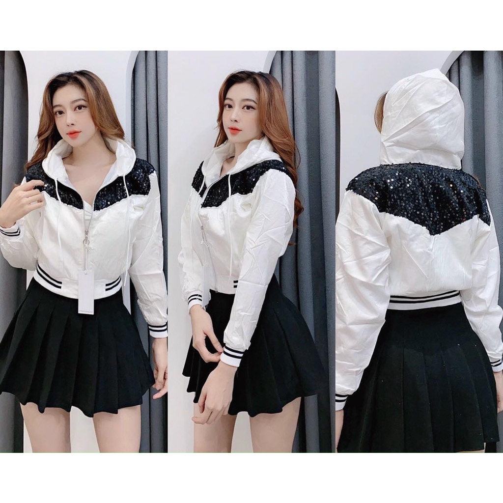 [STYLE MỚI] Áo khoác thời trang Cao Cấp Quảng Châu Phi xà cừ Phối Kim Sa VNXK Form Chuẩn