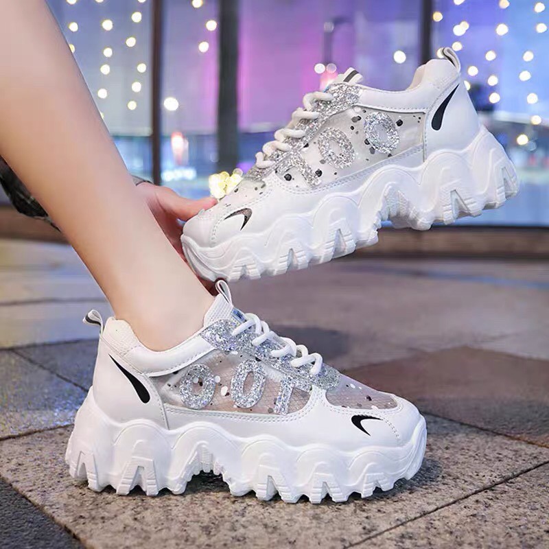 [Mã FAGREEN245 giảm 10% tối đa 30k đơn từ 99k] Free Ship Giày thể thao nữ đế màu độn đế 5cm cực êm mẫu mới 2020 | BigBuy360 - bigbuy360.vn