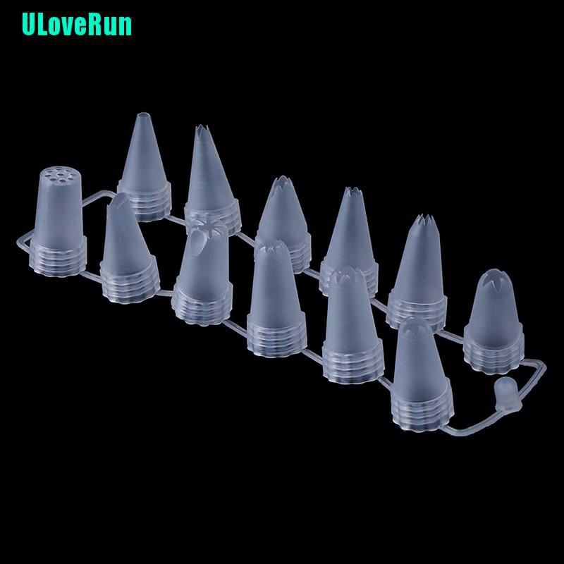 Set 12 Đuôi Bắt Bông Kem Bằng Nhựa Chất Lượng Cao