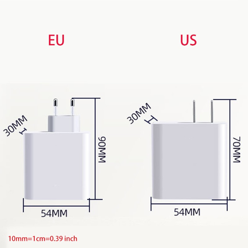 Củ Sạc 3 Cổng Usb 2.4a Cho Điện Thoại / Máy Tính Bảng / Pc