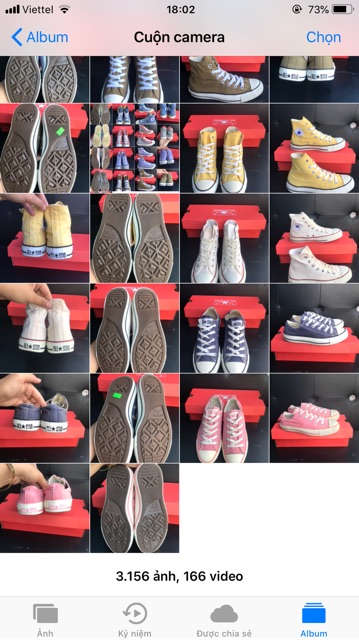 Giày converse 2hand chính hãng