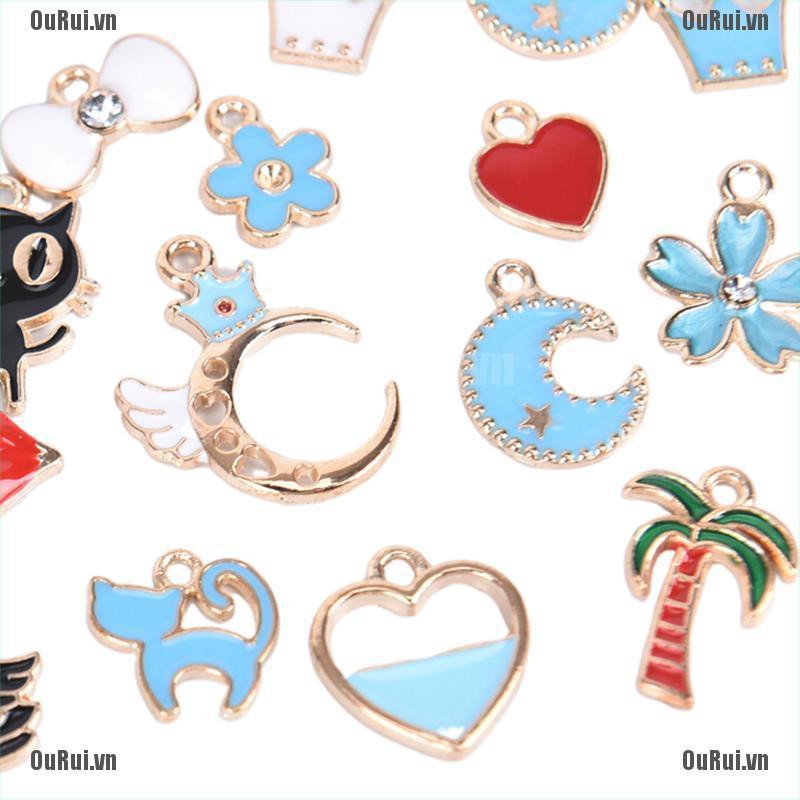 Set 60 Mặt Dây Chuyền Tráng Men Độc Đáo